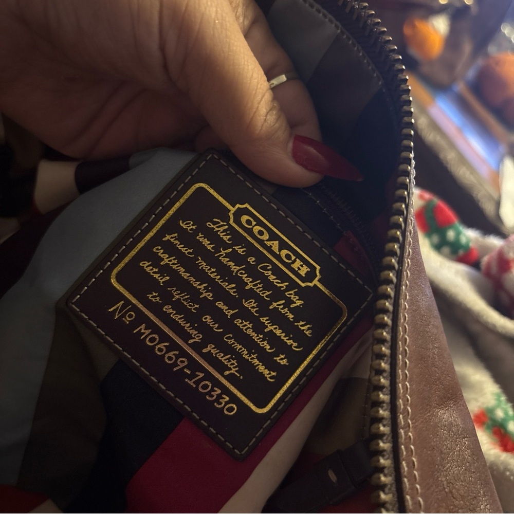 Coach Brown Leather Shoulder Bag